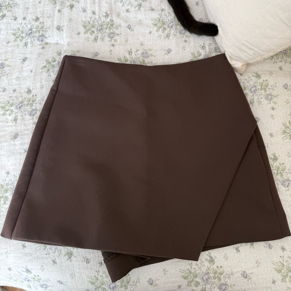 Zara Dark Brown Skort